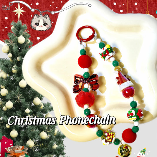 D.【NEW】Christmas Phonechain-Festive Gift for Her, Christmas Stocking Stuffer Phone Charm