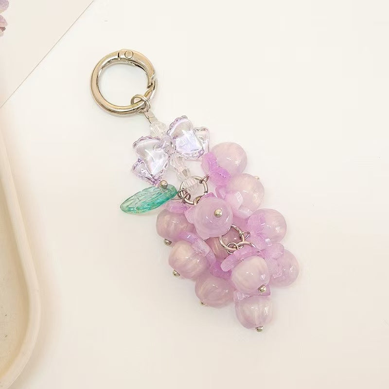 A.a. Grape Keychain-Cute Fruit Bag Charm