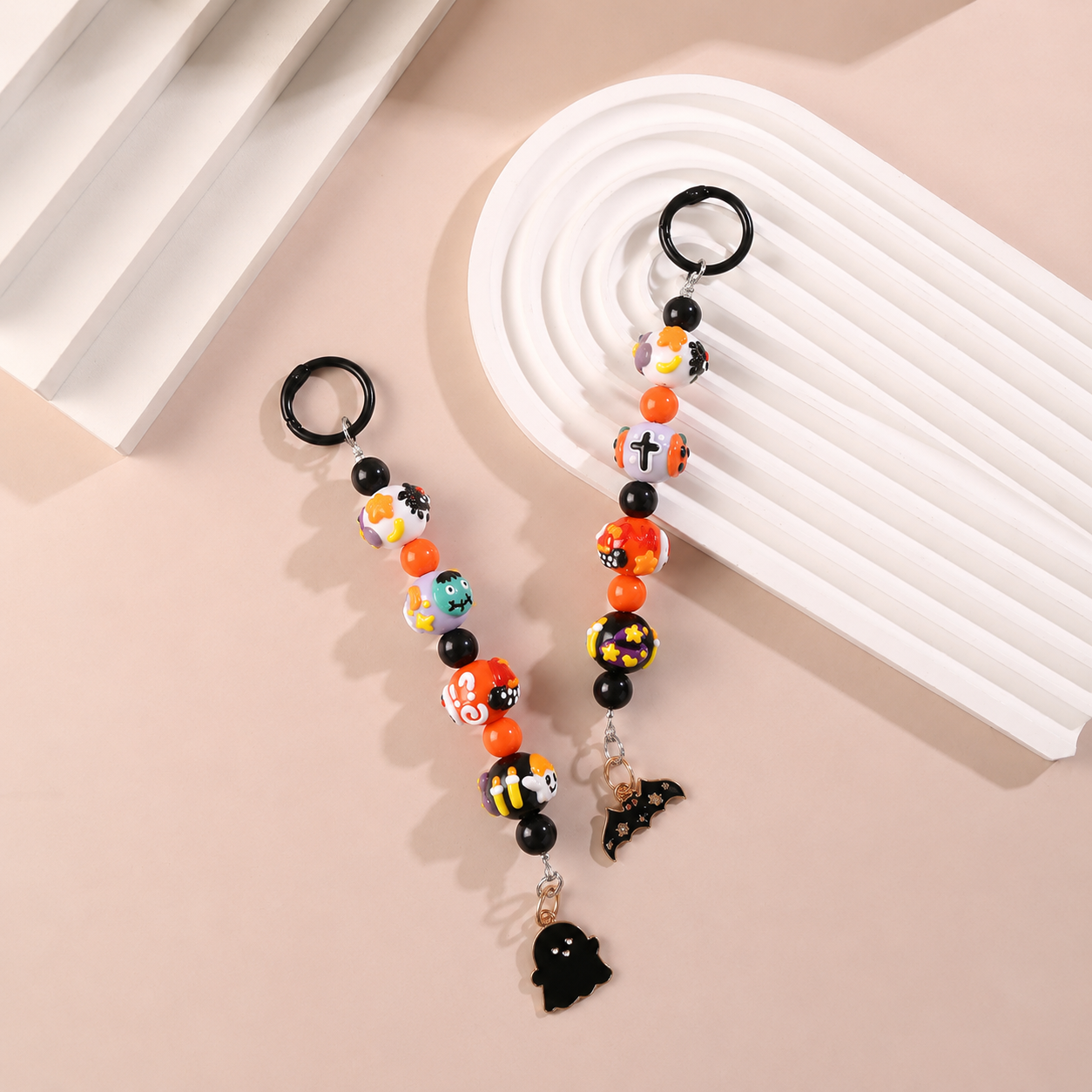 A.a. Halloween Beaded Keychain