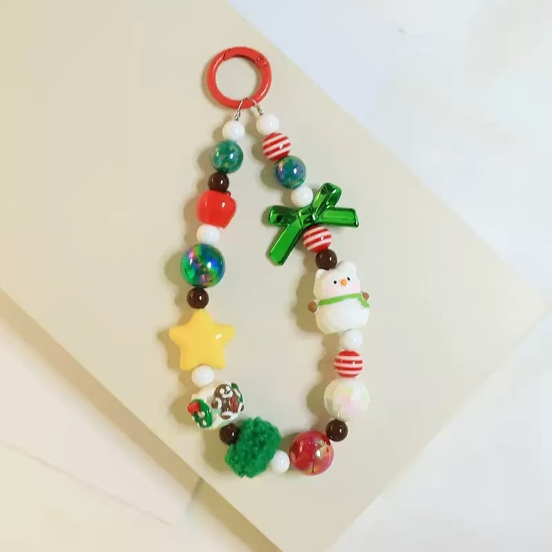 D.【NEW】Christmas Phonechain-Festive Gift for Her, Christmas Stocking Stuffer Phone Charm