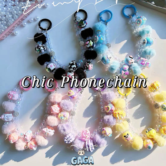 A. a.【NEW】Chic Phonechain-Double Chain Phone Strap