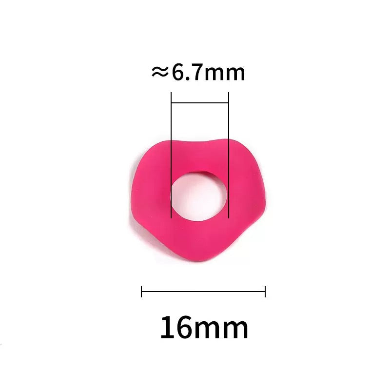 A.【For Pen DIY】Colorful Donut Large Hole Bead Mix