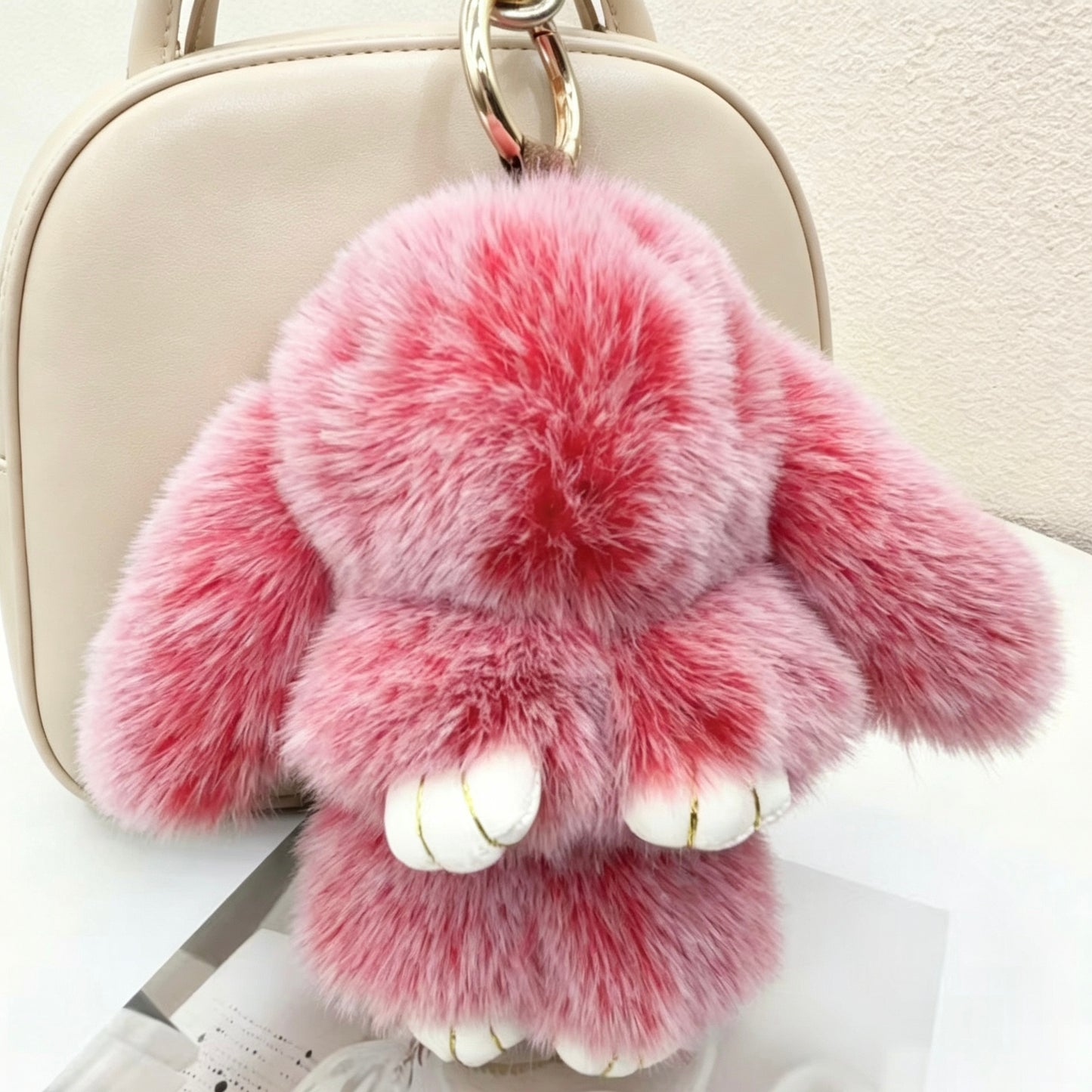 A. Plush Bunny Keychain Bagcharm