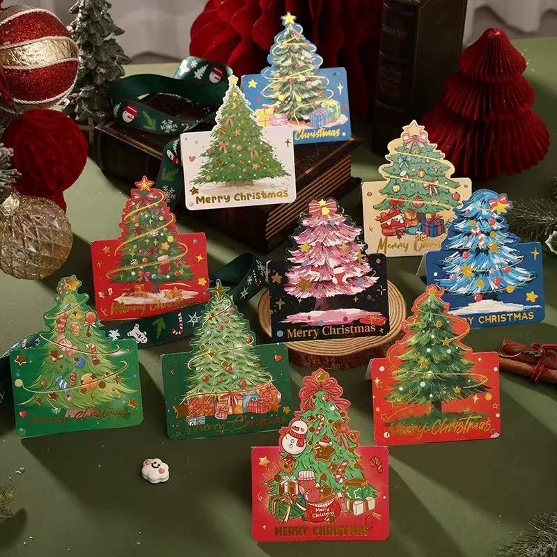 C. Elegant Christmas Cards - Assorted Designs for Family, Friends, Coworkers to Send Holiday Greetings