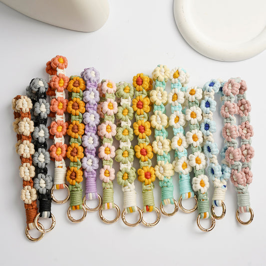 B. Handmade Weave Exquisite Phone Strap-Fashion Cellphone Lanyard