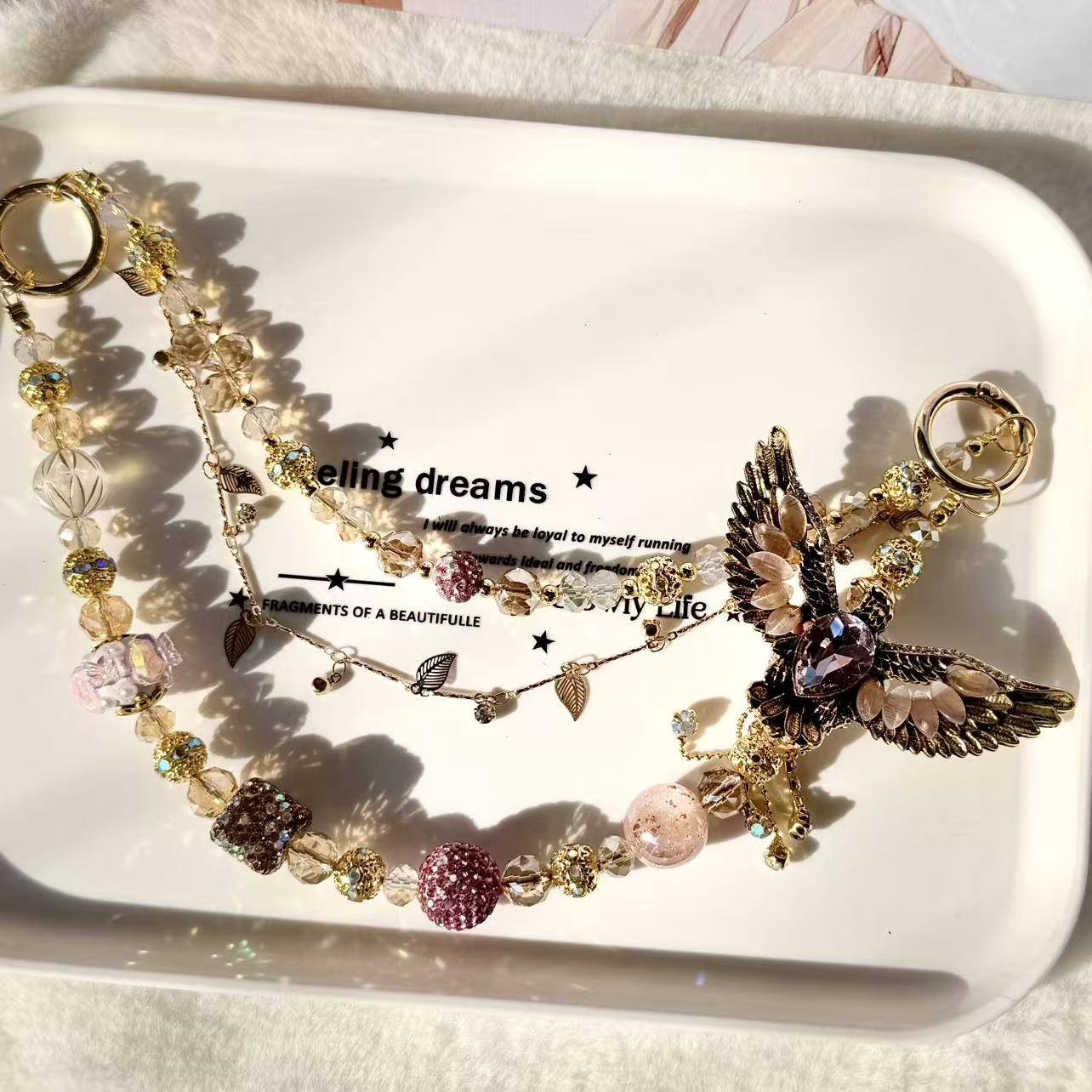 B. Shiny Luxury Phone-chain