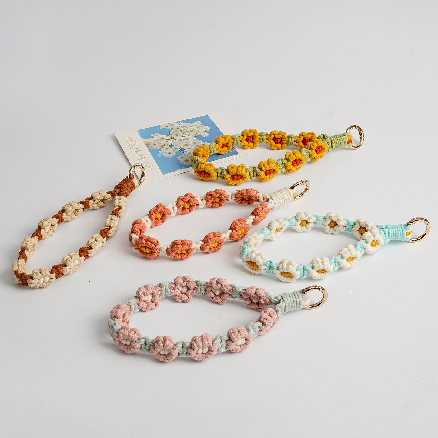B. Handmade Weave Exquisite Phone Strap-Fashion Cellphone Lanyard