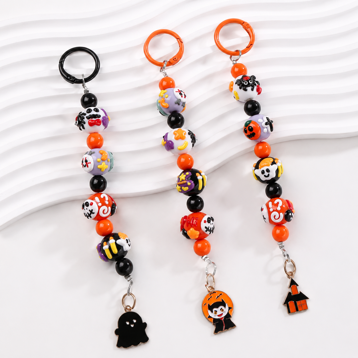 A.a. Halloween Beaded Keychain