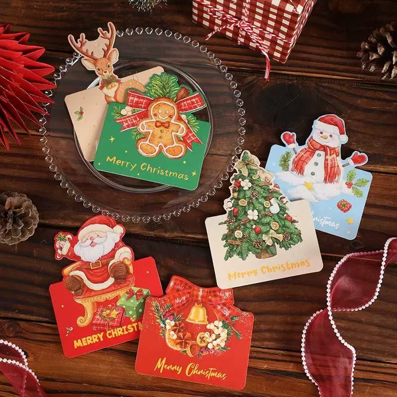 C. Elegant Christmas Cards - Assorted Designs for Family, Friends, Coworkers to Send Holiday Greetings