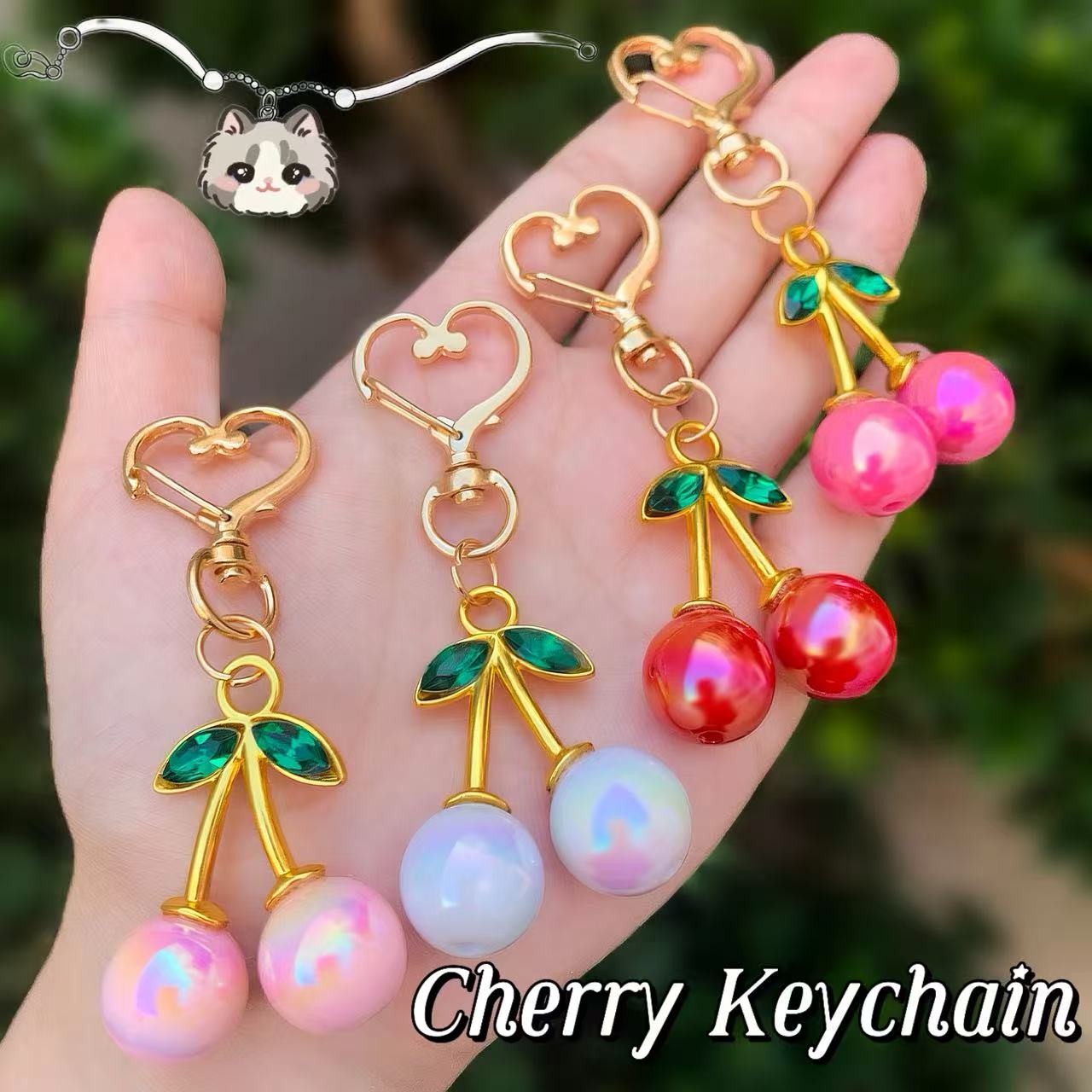 B. Fruit Keychain - Realistic Fruit Key Ring, Cute Durable Bag & Bag Charm
