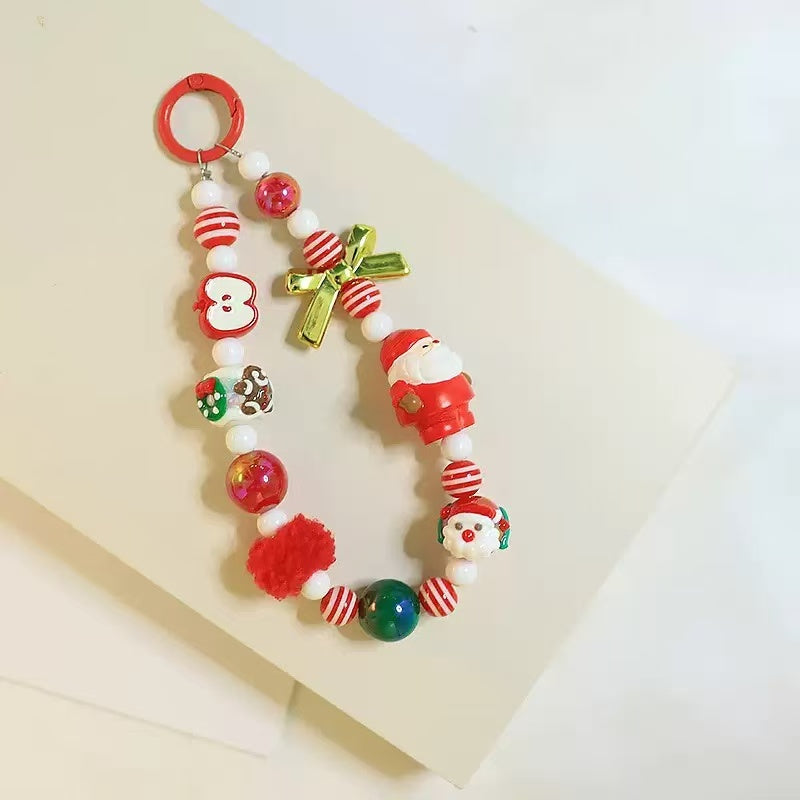D.【NEW】Christmas Phonechain-Festive Gift for Her, Christmas Stocking Stuffer Phone Charm