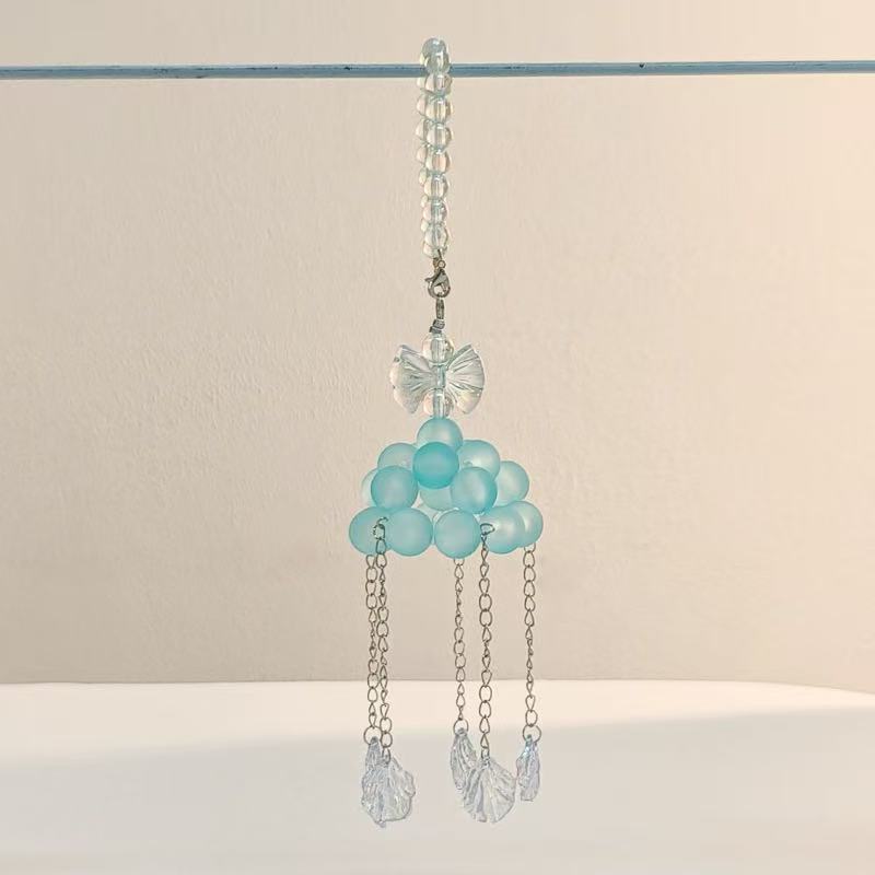 A.a. Glass Bead Cloudy Keychain