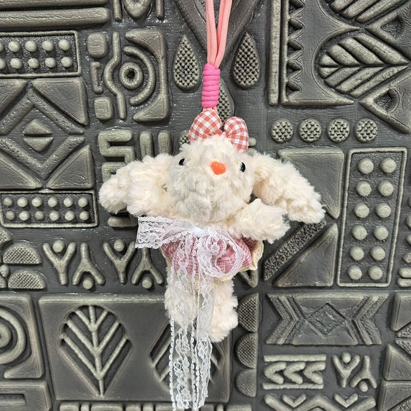 A.【NEW】Fluffy Bunny Stuffed Animal (OPEN IN LIVE)