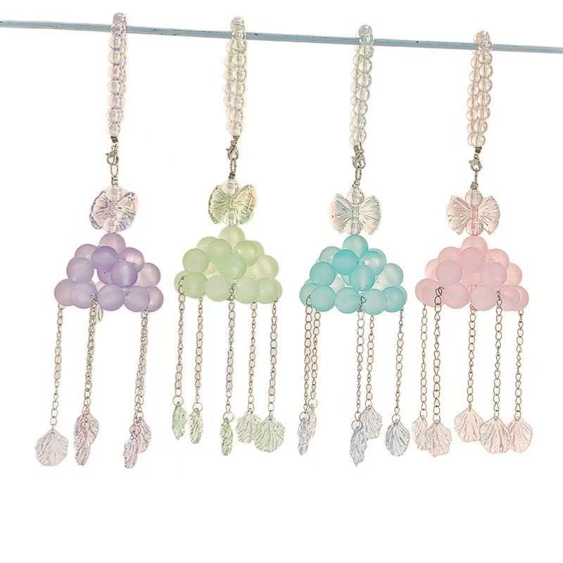 A.a. Glass Bead Cloudy Keychain