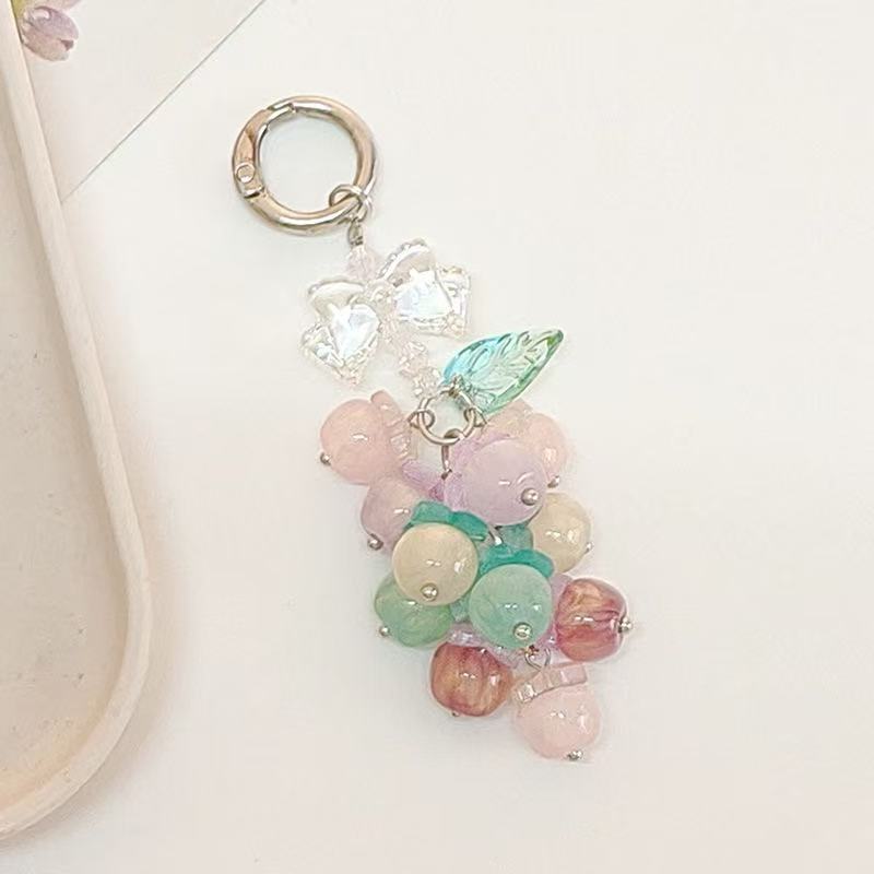 A.a. Grape Keychain-Cute Fruit Bag Charm