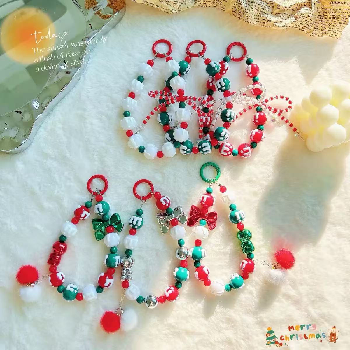D.【NEW】Christmas Phonechain-Festive Gift for Her, Christmas Stocking Stuffer Phone Charm