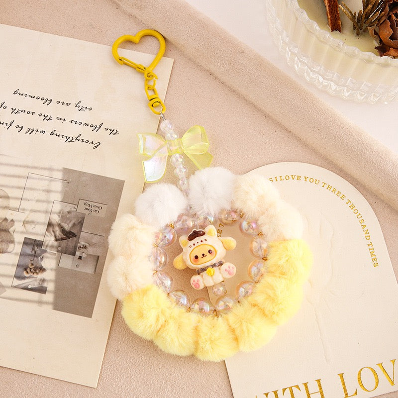 A.a. 【New】Cute Furry Keychain