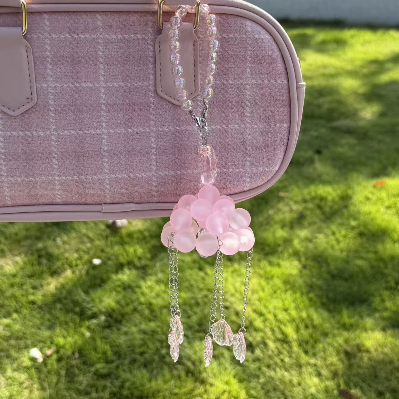A.a. Glass Bead Cloudy Keychain