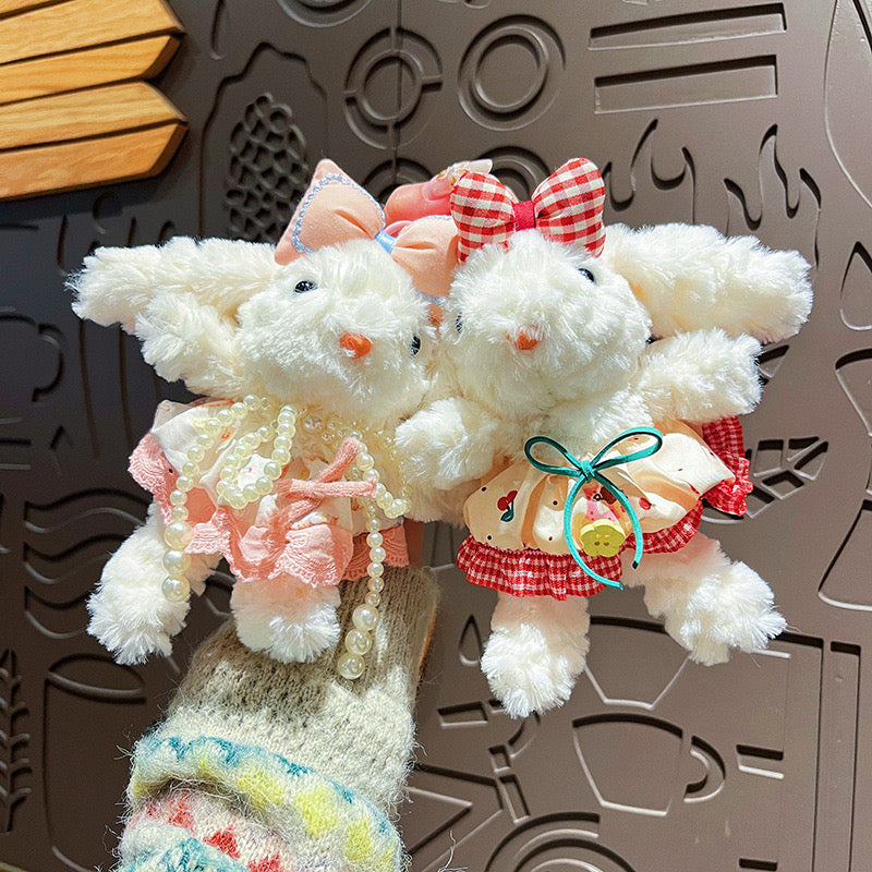 A.【NEW】Fluffy Bunny Stuffed Animal (OPEN IN LIVE)