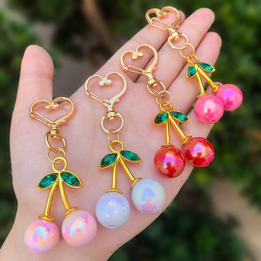 A. New Arrival! Multi-design Cherry Keychain( OPEN IN LIVE)