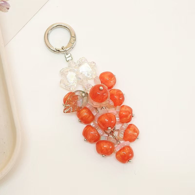 A.a. Grape Keychain-Cute Fruit Bag Charm