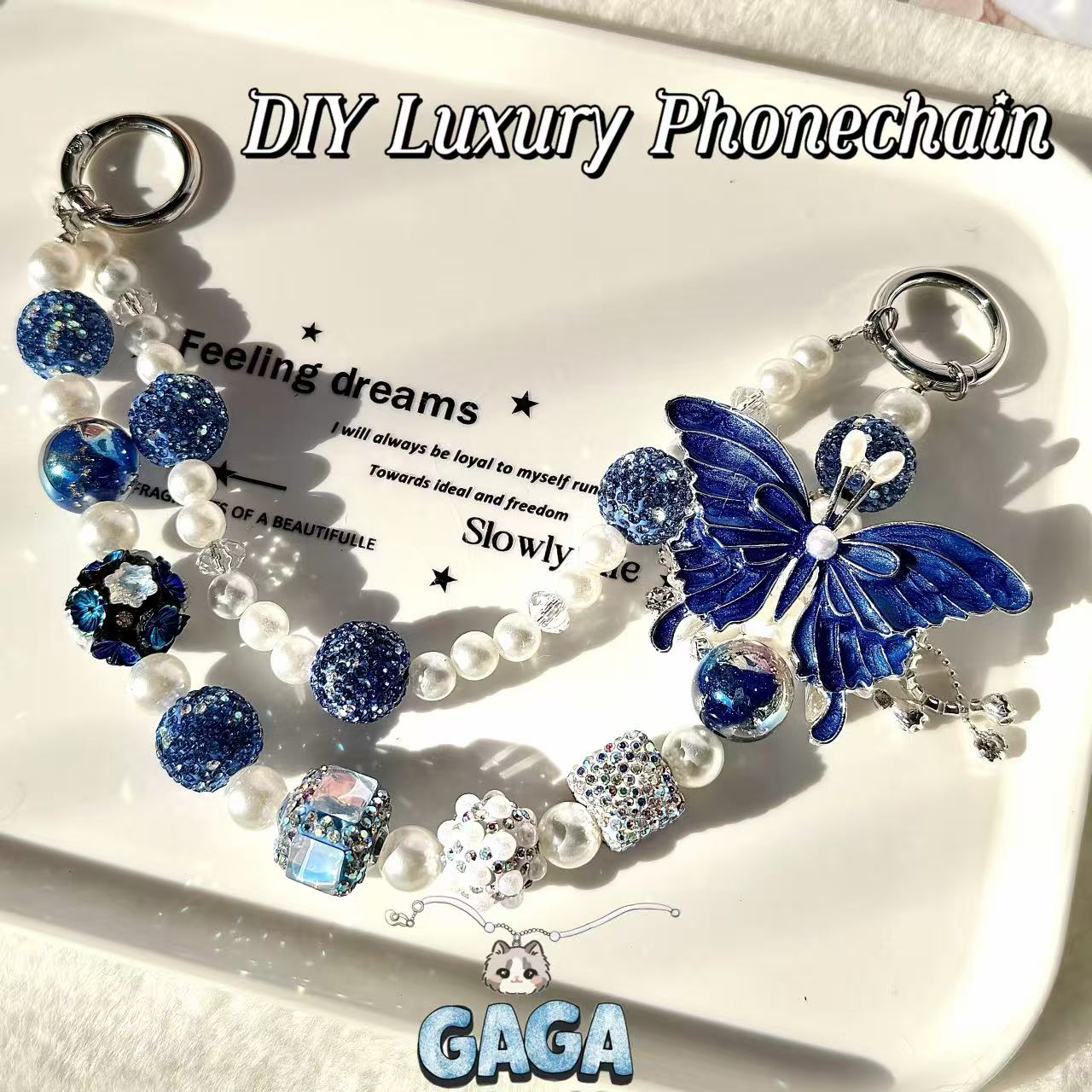 B. Shiny Luxury Phone-chain