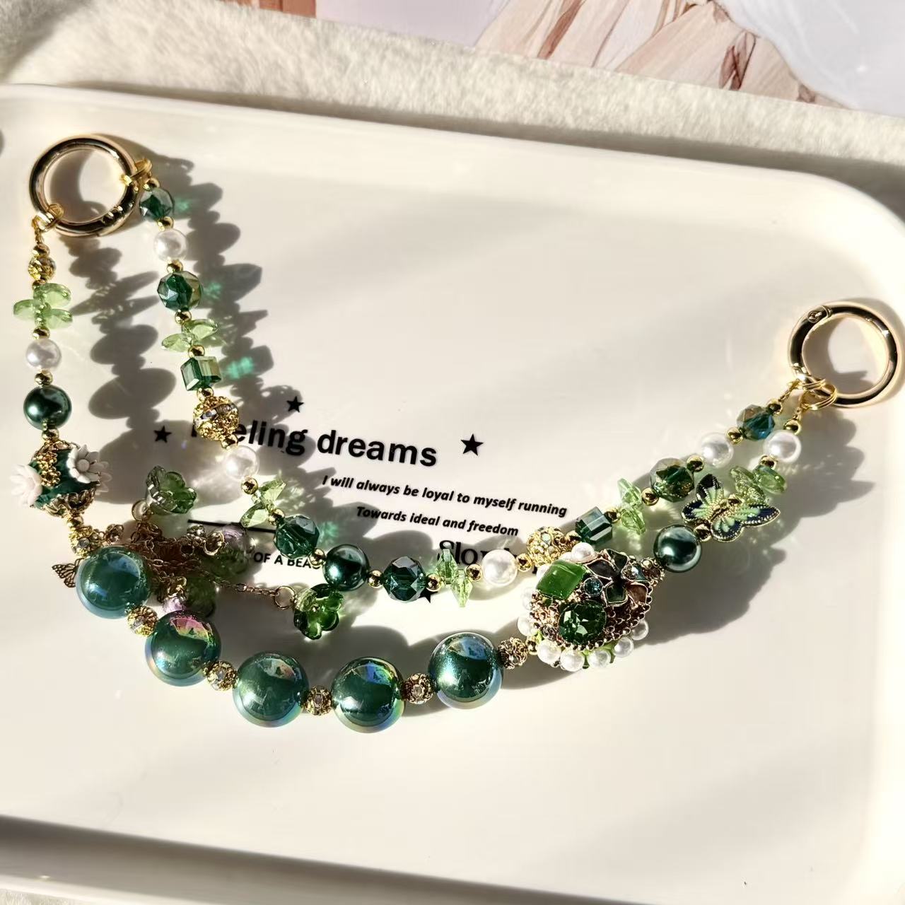 B. Shiny Luxury Phone-chain